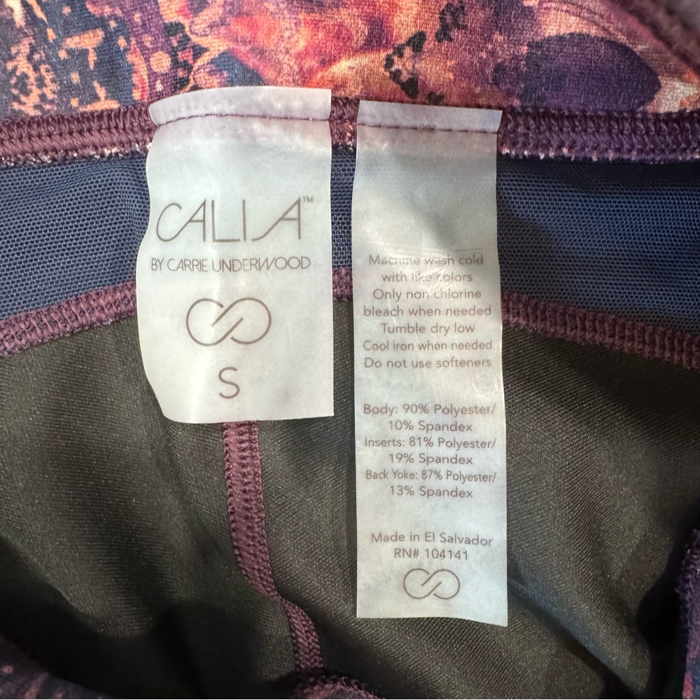 Calia by Carrie Underwood size Small NWT Patterned Cropped Leggings - Picture 6 of 6